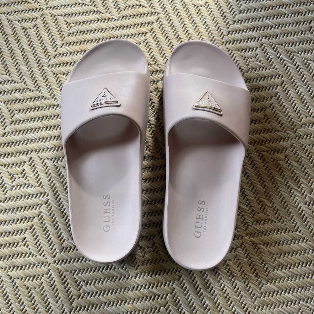 Guess Pink Slide Sandals Sleek Design